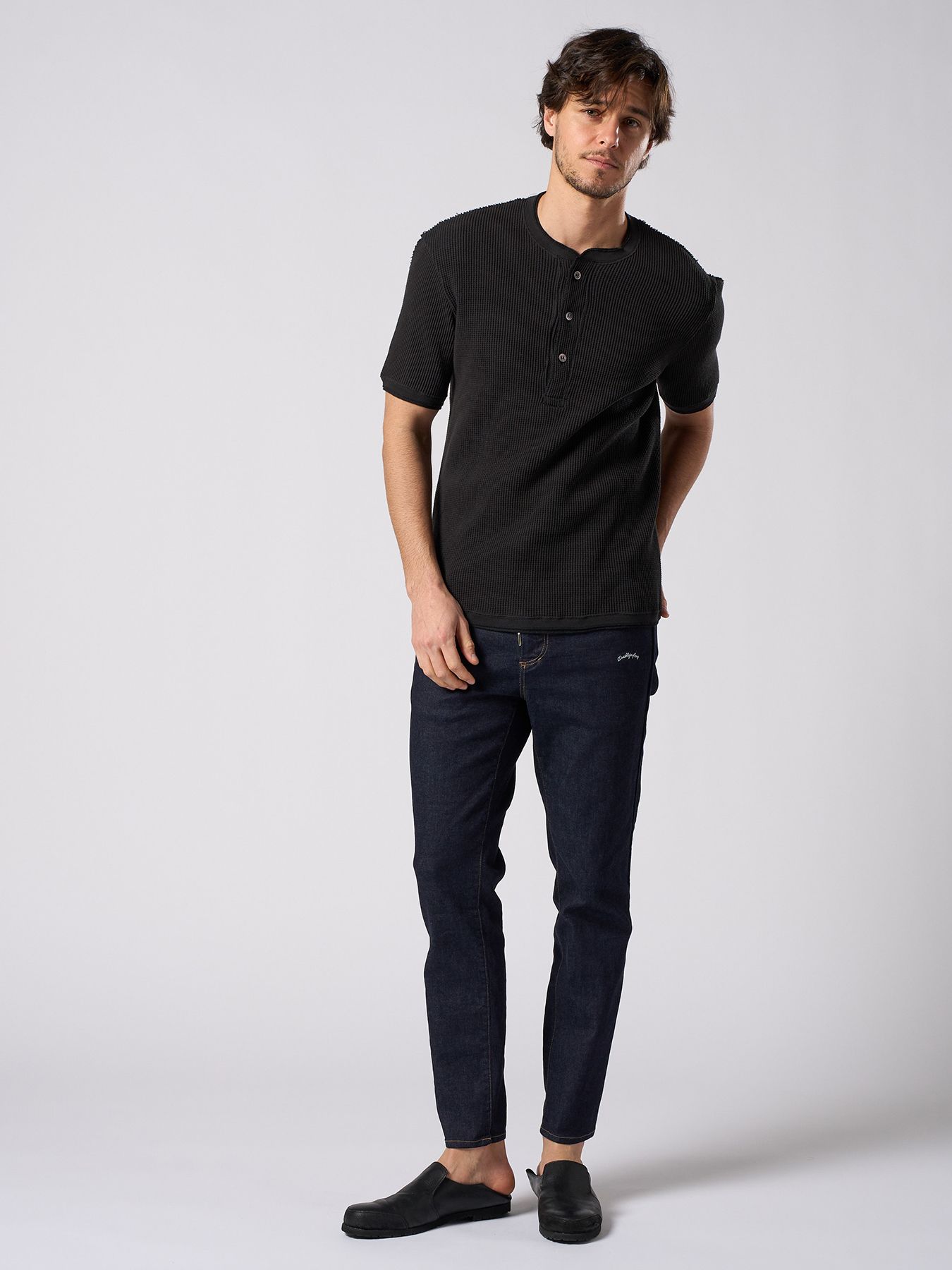 【予約品 1月25日(日) 締切】thin denim easy / シンデニム イージーパンツ / インディゴ