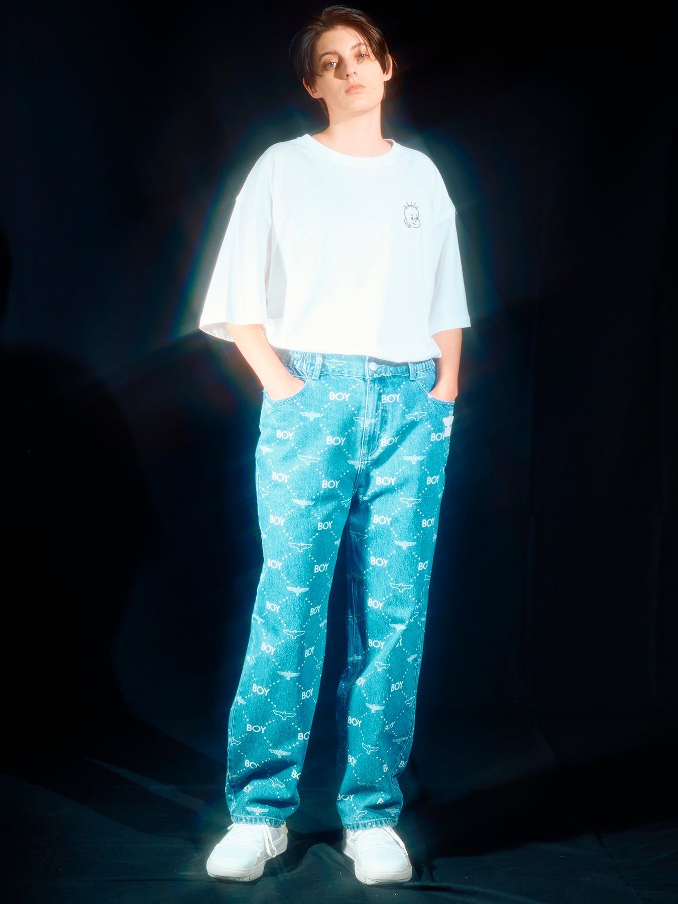 BOY Light Blue DENIM PANTS BLUE / デニムパンツ / ブルー