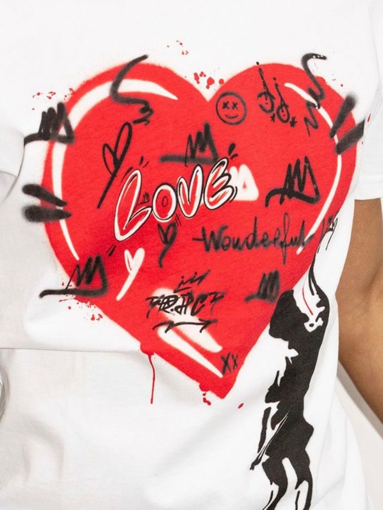 CHILDRENS LOVE T-Shirt ホワイトプリントTシャツ(TR220M)【Tract】