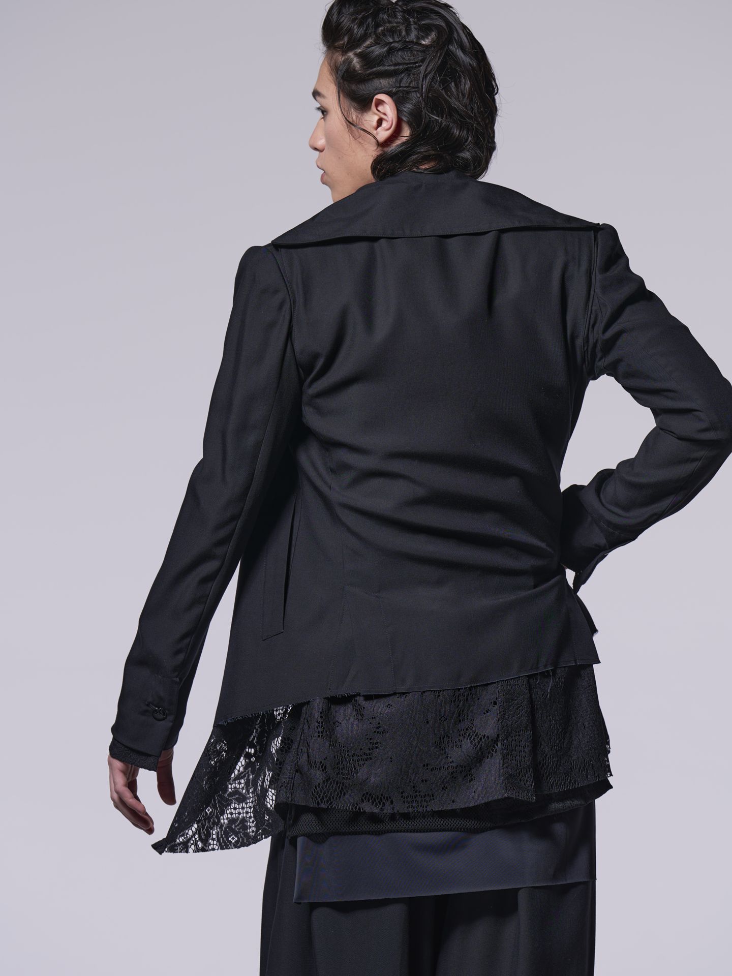 《予約品》 LayeredShortSingleNpoleon / ショートナポレオンジャケット / ブラック