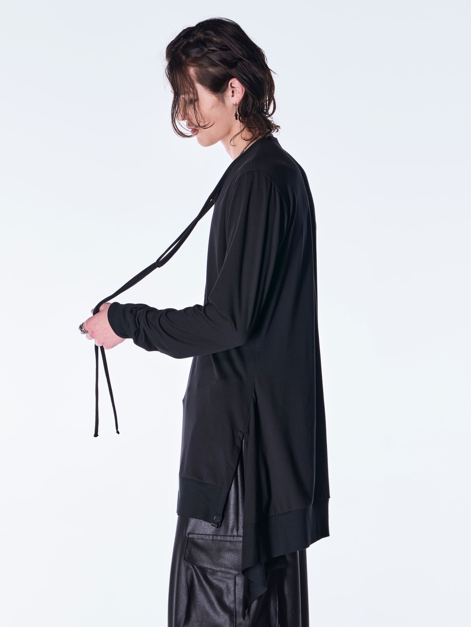 【予約品 6月29日(月) 締切】BEATENJIKU Piping Flare T-Shirt / パイイング フレア Tシャツ / ブラック