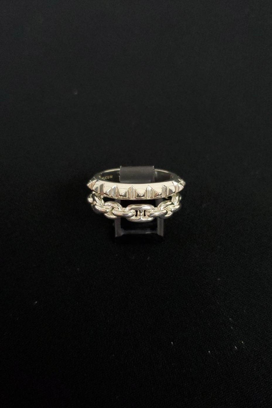 DUAL RING STUDS & ANCHOR / SV925