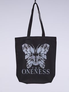 《予約品》 To-to Bag / トートバッグ / ブラック×ホワイト 【THE ONENESS】