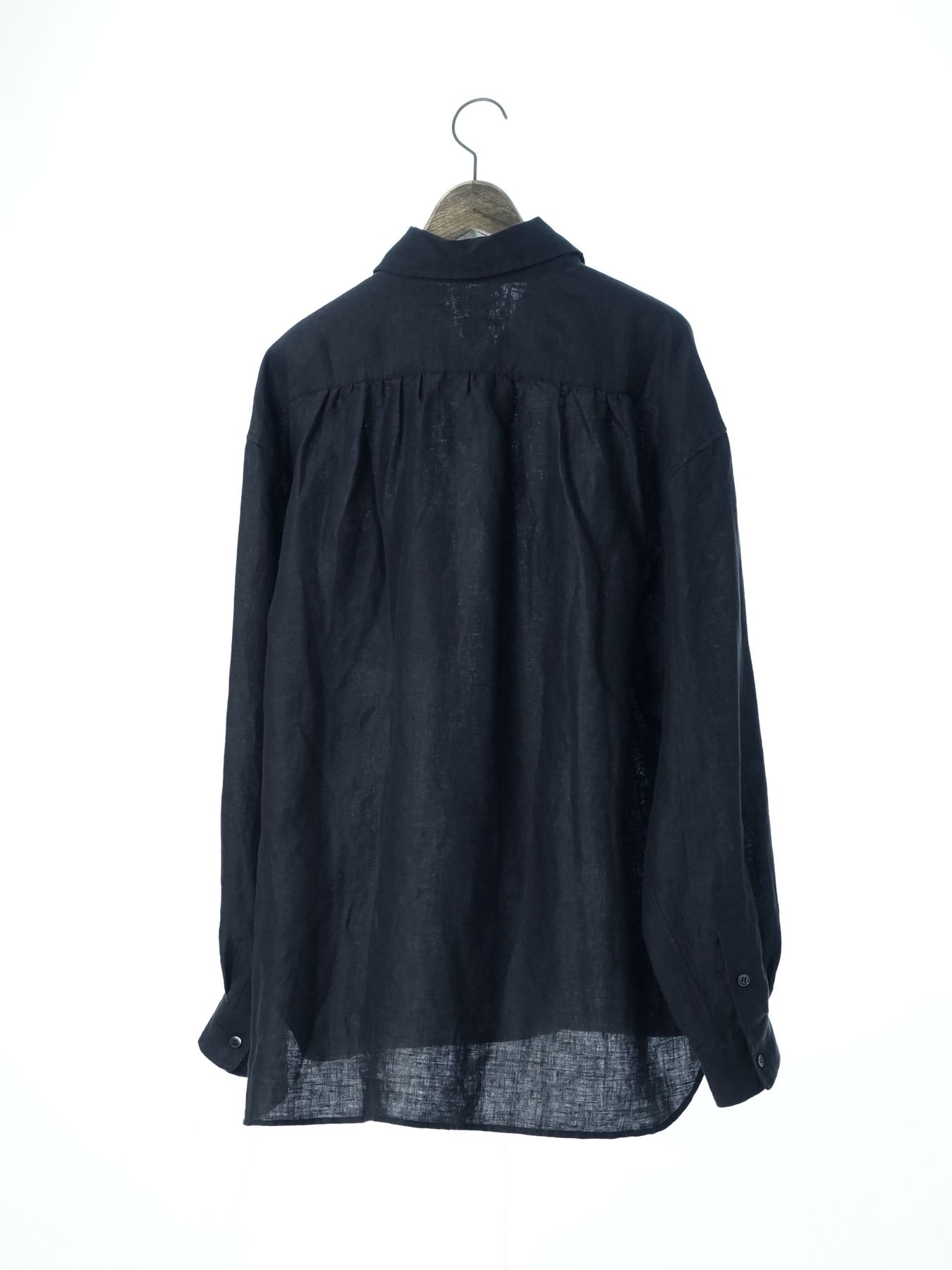 【予約品 2月1日(日) 締切】GATHERLINEN SHIRTS / リネンシャツ / ネイビー