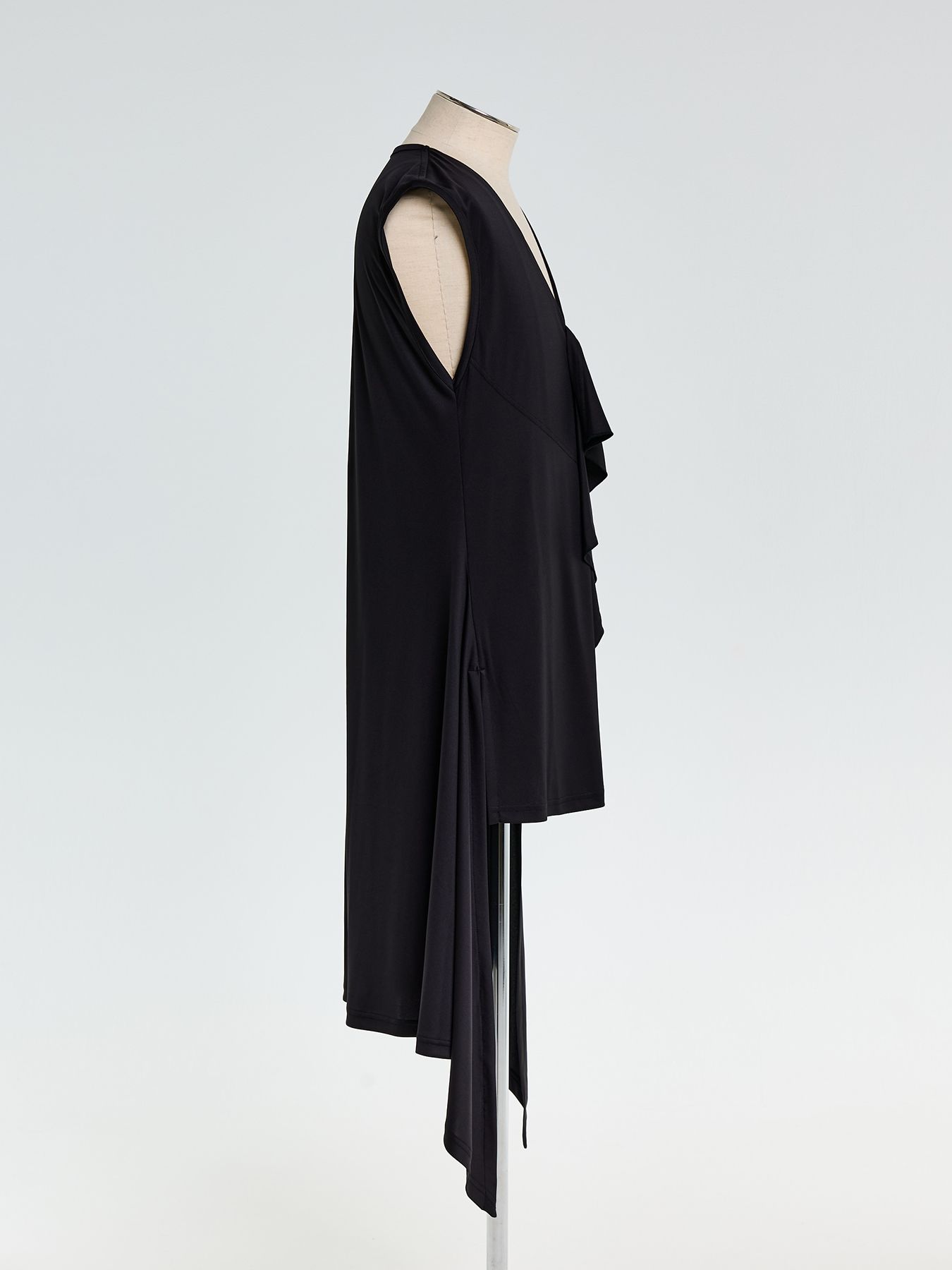 【予約品 10月26日(日) 締切】Costume Line：Flare Long Tank Top / フレアロングタンクトップ / ブラック