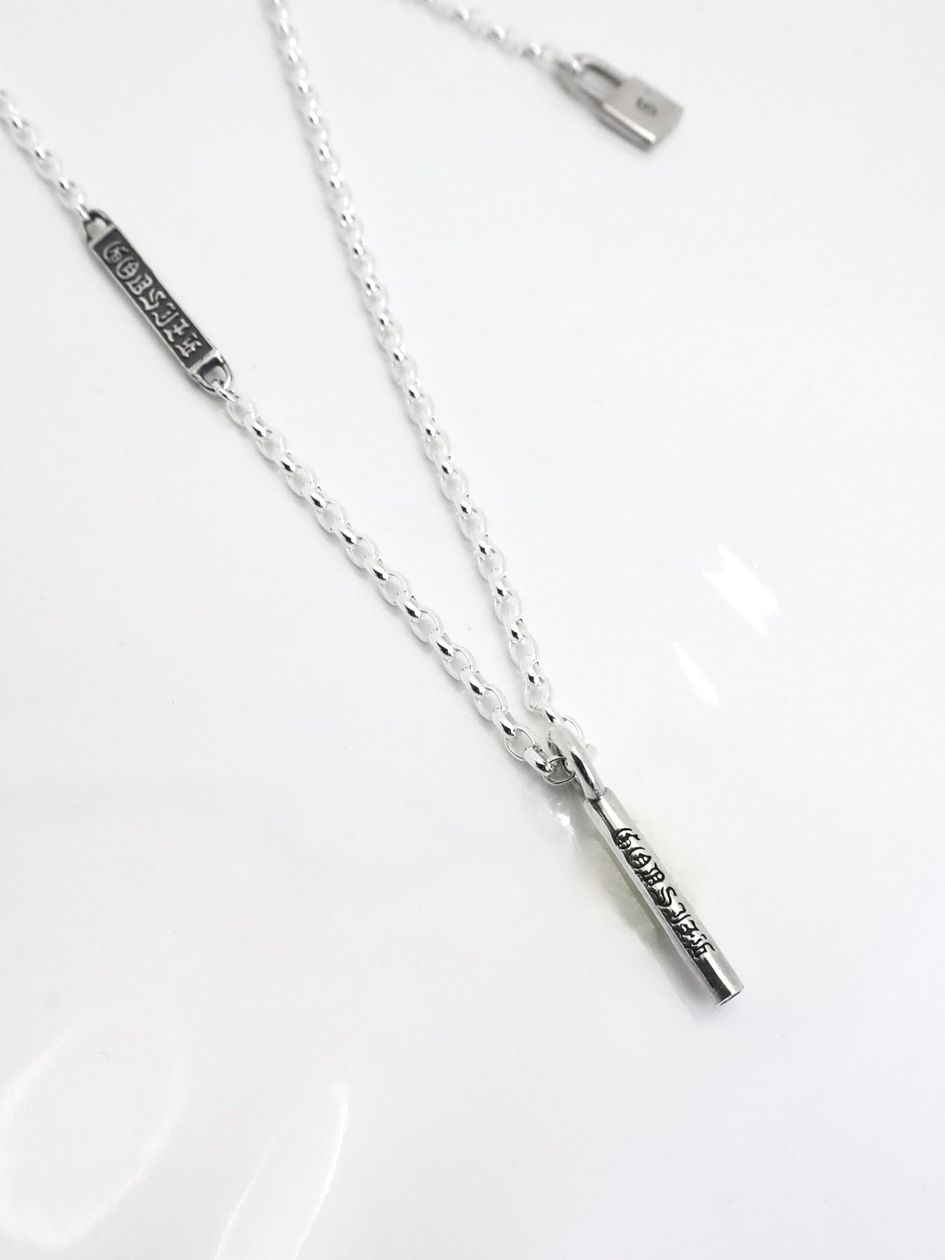《受注生産》VOID STICK [LOGO] #1 with GODSIZE® I.D. TAG NECKLACE / ヴォイドスティック [ロゴ] #1 ゴッドサイズ® I.D.タグネックレス / 注文から2～3週間後入荷予定