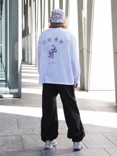 SANSKRIT-LS TEE 縁起力ロンT/ WHITE/ QUOLT クオルト