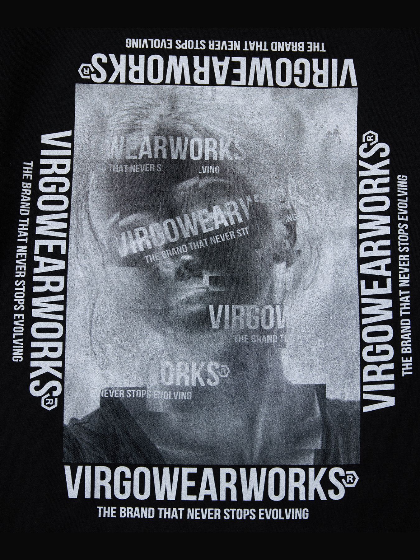 AFTER IMAGE LST / プリント ロングスリーブTシャツ / BLACK