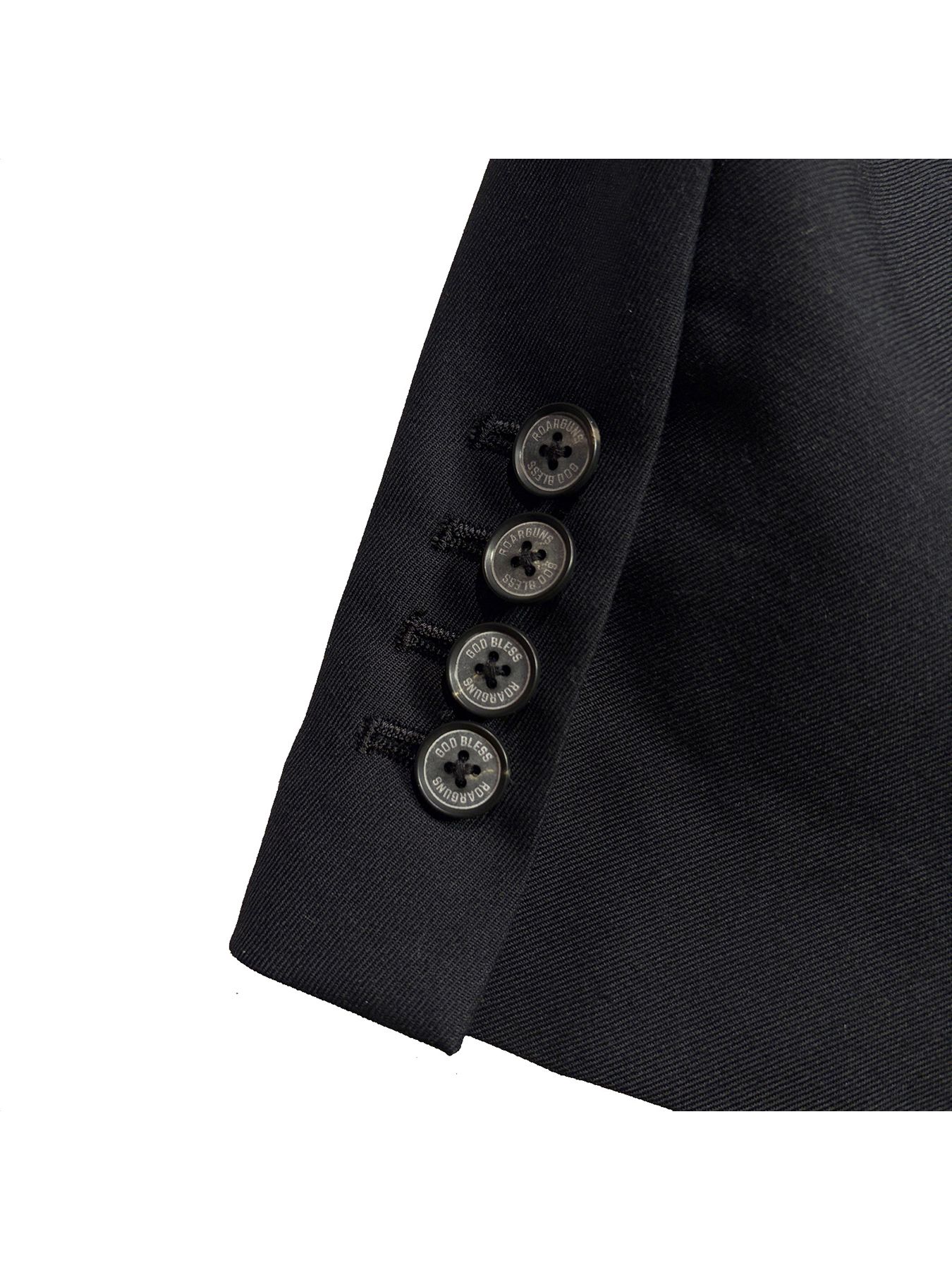 【予約品 3月9日(月) 18:00 締切】W/S GABA JKT / ウール/シルク ギャバ 2Bジャケット / ブラック