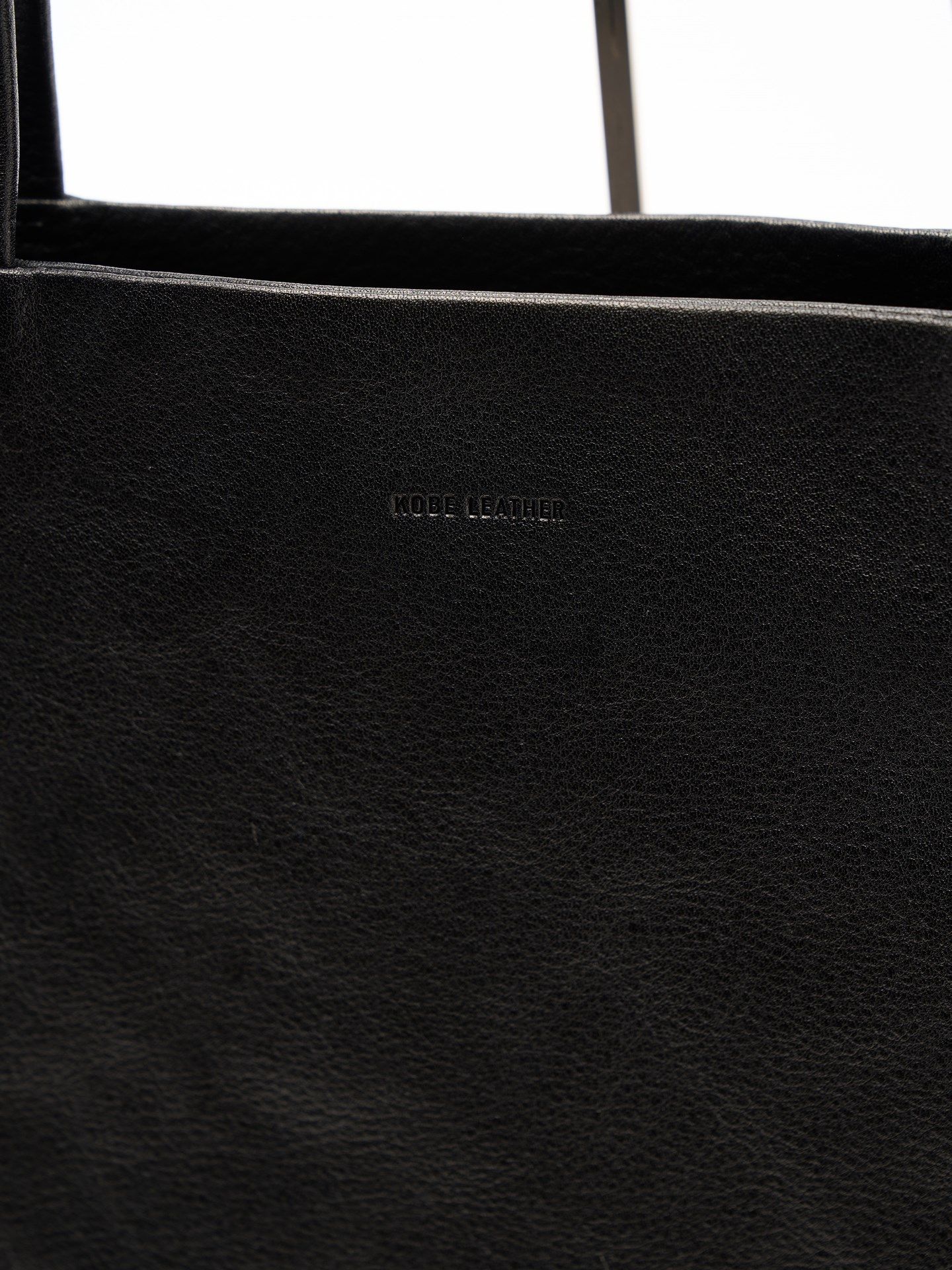 【予約品】 KOBE LEATHER big tote bag/ トートバッグ / ブラック