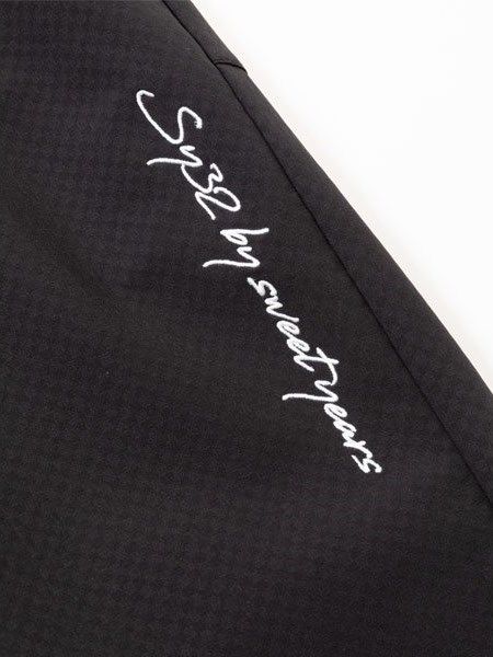 LIGHT STORM FLEECE PANTS / ストレッチパンツ / ブラック 【SY32 by SWEET YEARS GOLF】