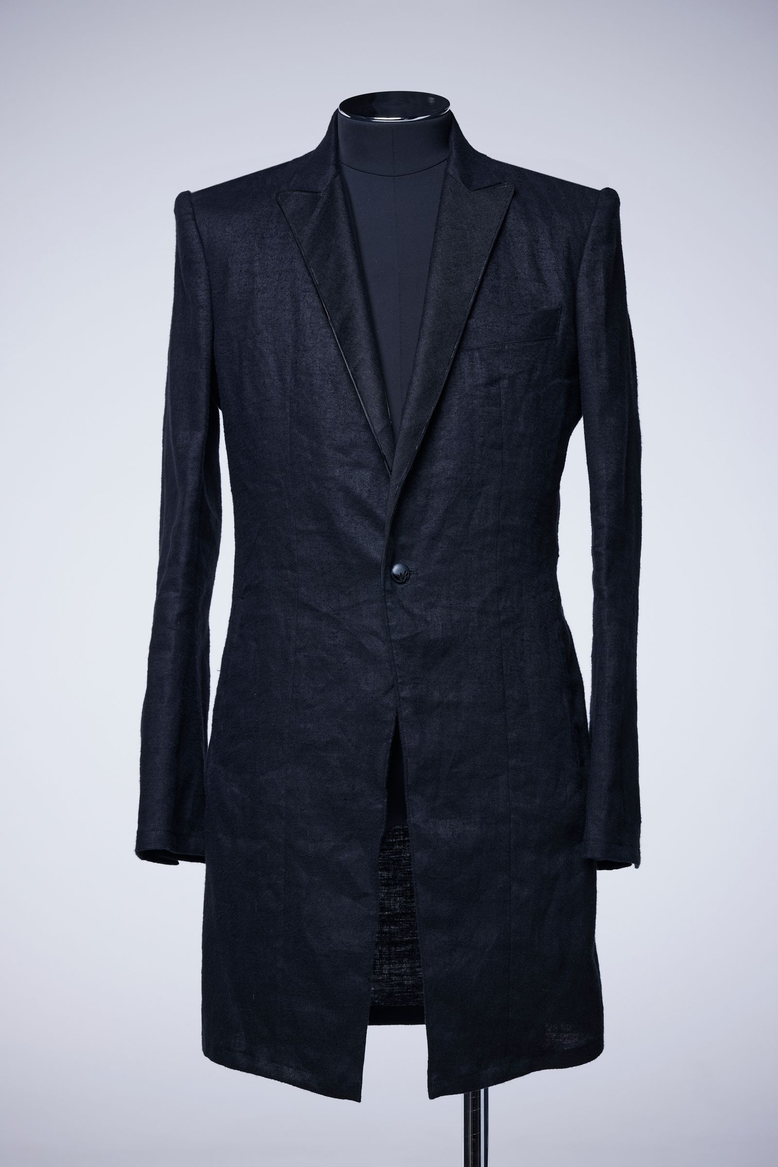《予約品》 Jet Hemp Suede Long Jacket ジャケット / Black 【THE ONENESS】 6月入荷予定