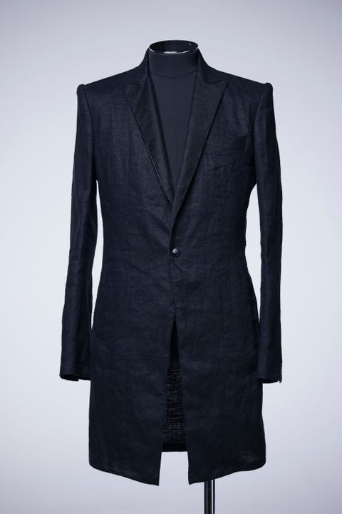 《予約品》 Jet Hemp Suede Long Jacket ジャケット / Black 【THE ONENESS】 6月入荷予定