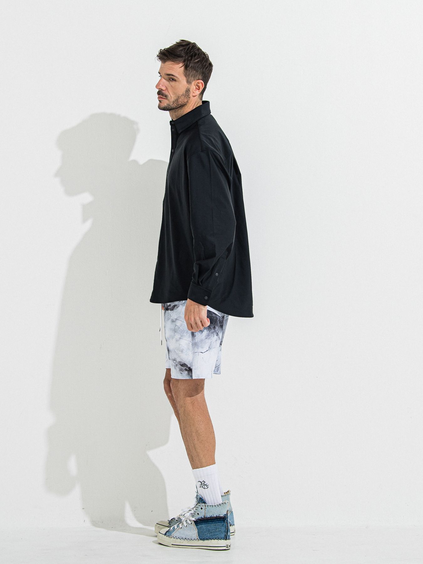 【予約品 】RASH SHORTS / ラッシュガード ショーツ / マーブルホワイト