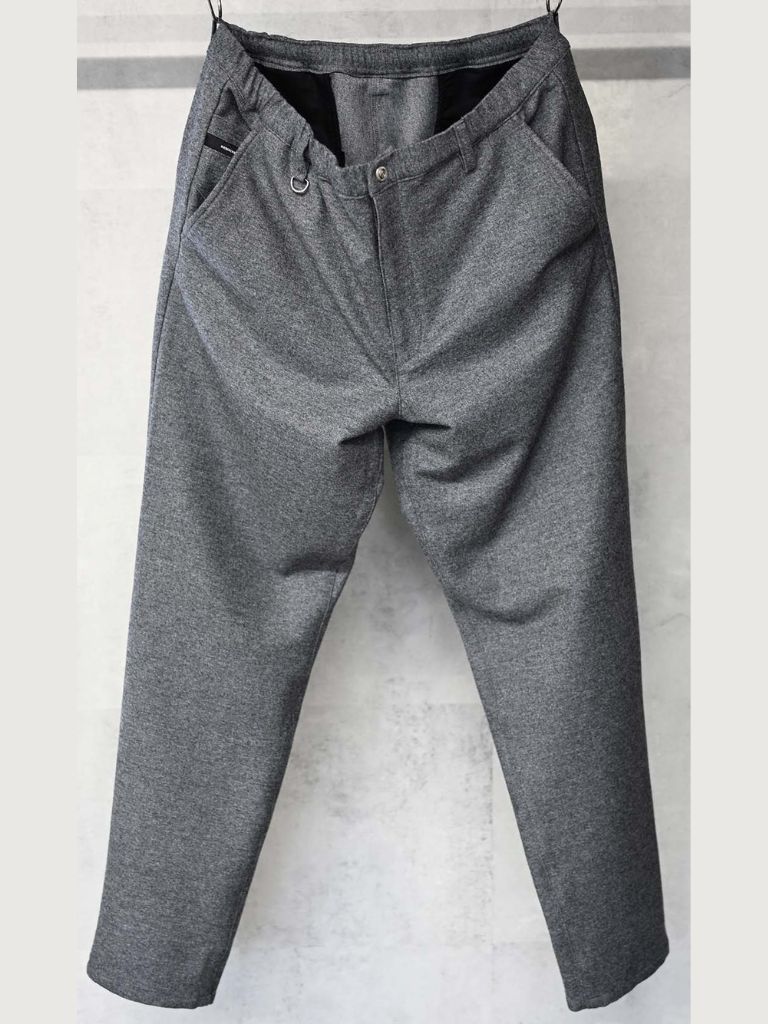 《予約9月1日18時締め》 PAT WIDE EASY PANTS  / カシミアウールパンツ / グレー
