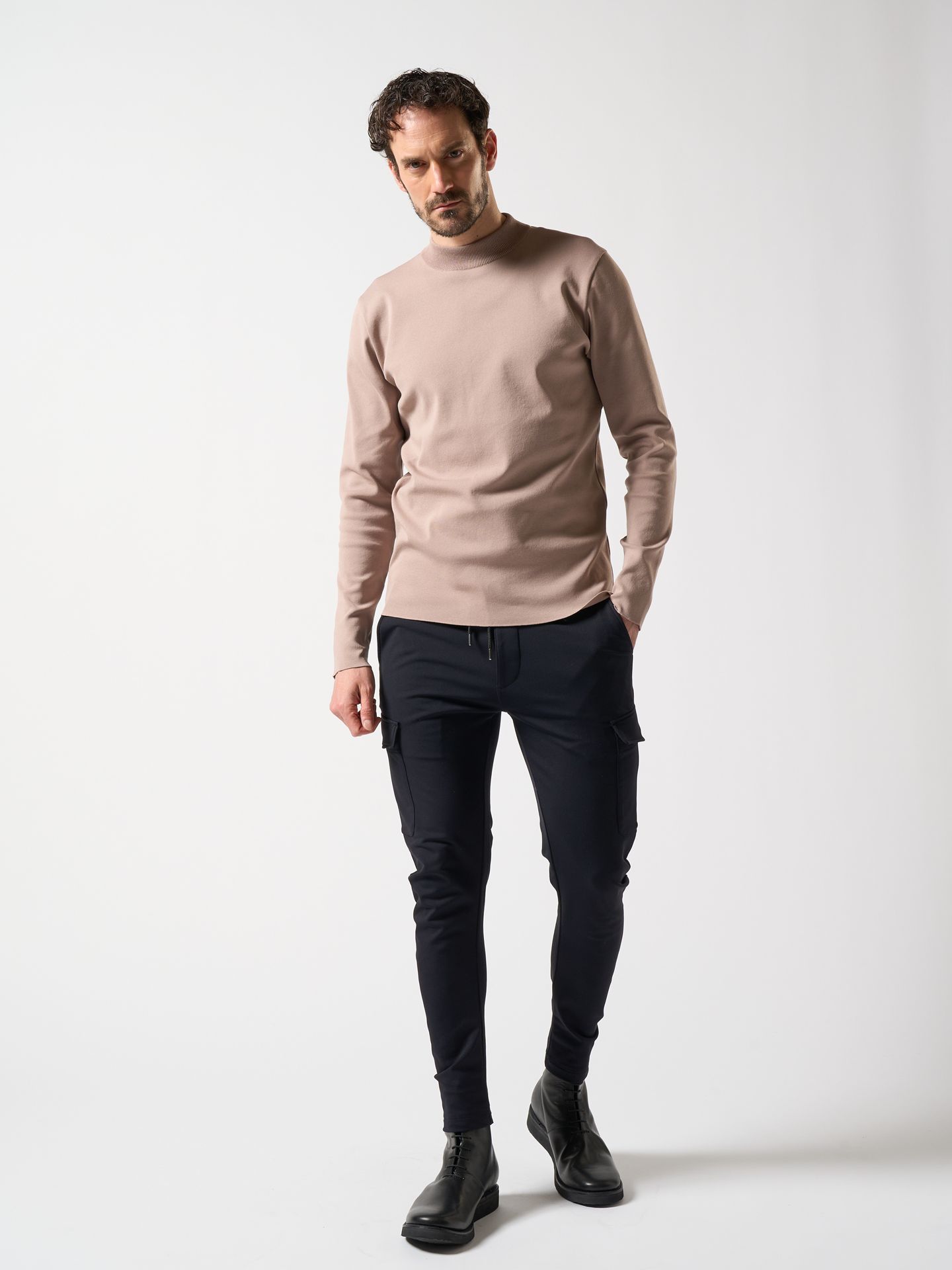 【予約品】 3D banana slim cargo / スリムカーゴパンツ / ブラック