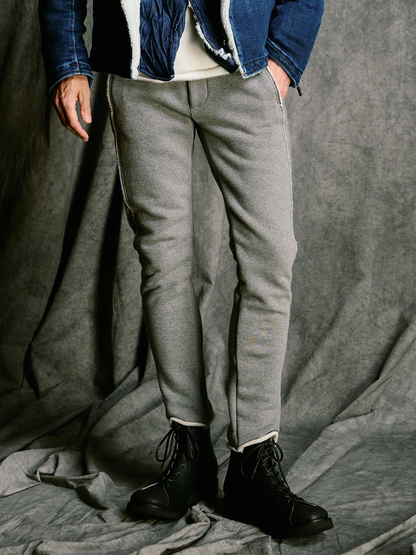 【予約品 4月19日(日) 18時締切】super urake seam pants / シームパンツ / トップグレー