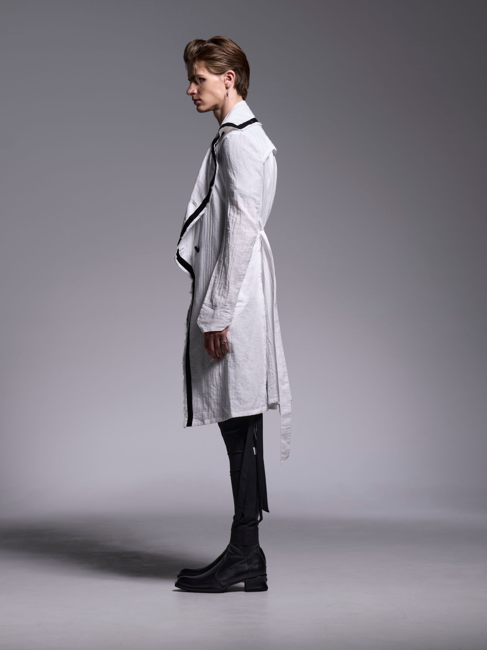 【予約品 1月4日(日) 締切】Gaze Napoleon Coat / ガーゼナポレオンコート / ホワイト