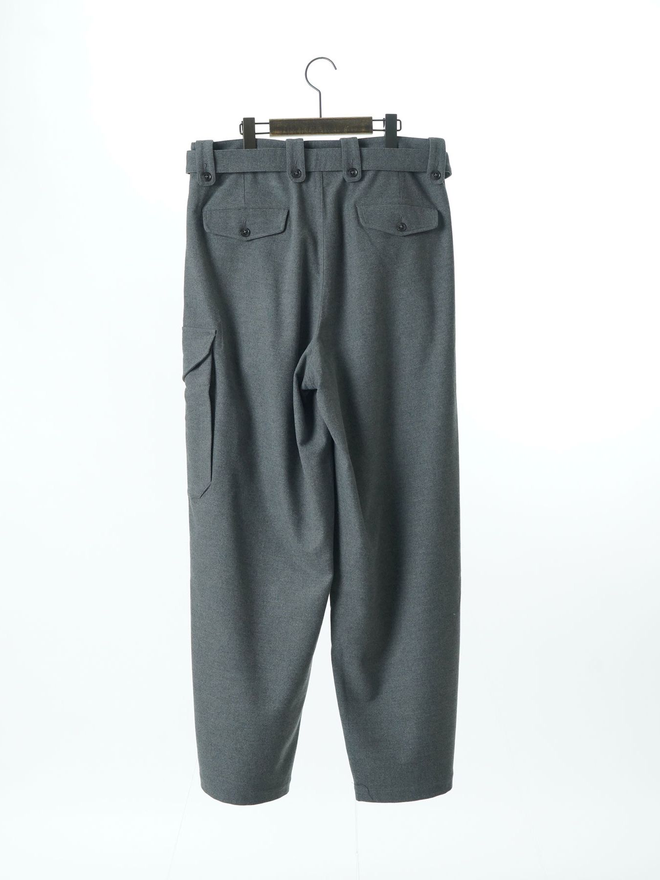 【予約品 】WOOLPILOTPANTS / ウールミリタリーパンツ / 杢ライトグレー