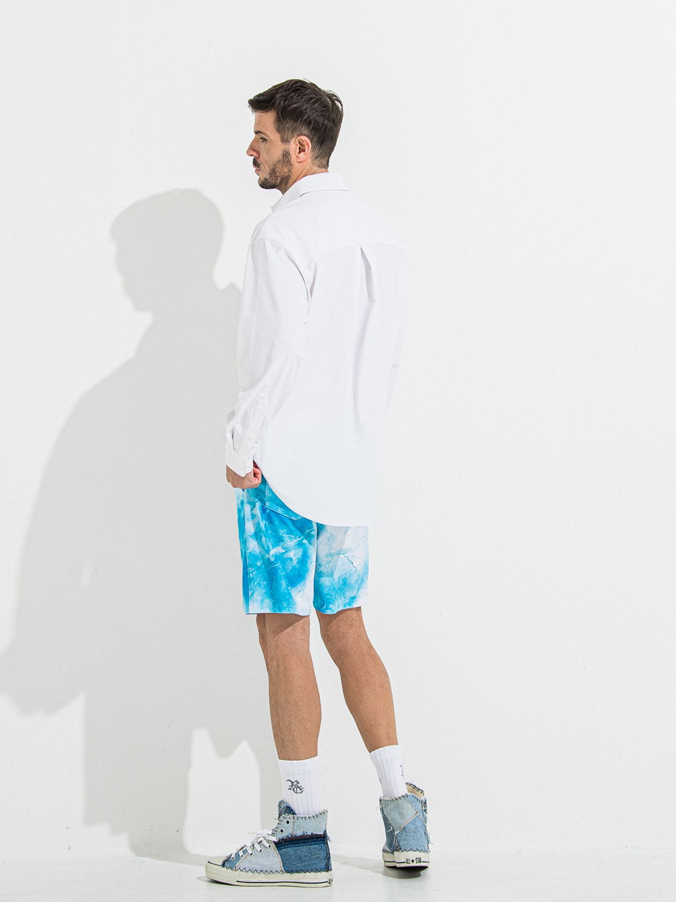 【予約品 】RASH SHORTS / ラッシュガード ショーツ / マーブルブルー