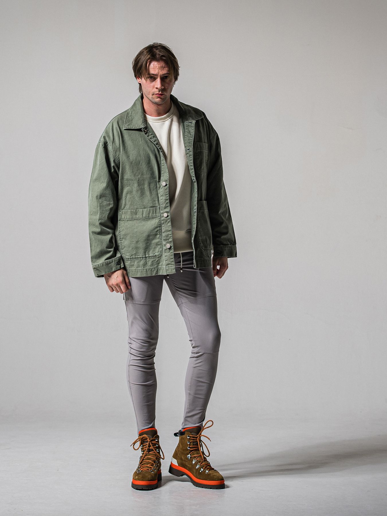 【予約品 11月16日(日) 締切】JOHNSON LINE PANTS / ジョンソンラインパンツ / グレー×ホワイト