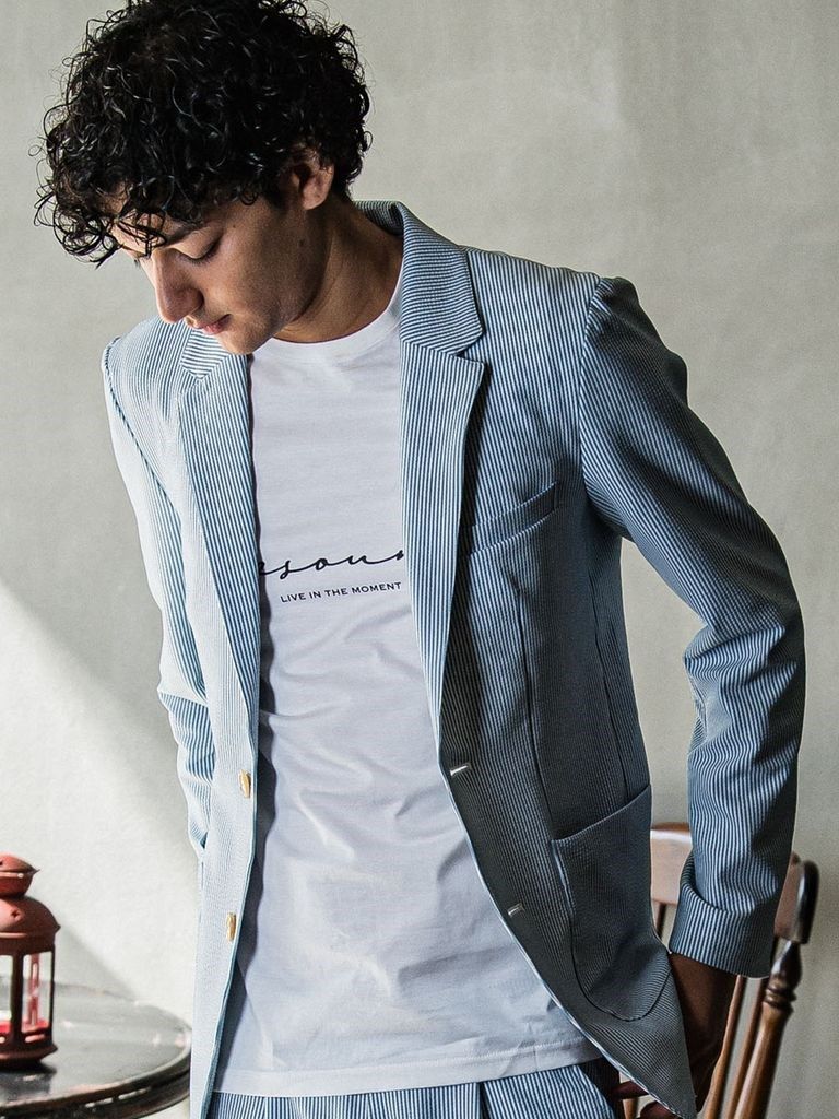 RESOUND CLOTHING - 《予約品》 GARY JACKET / シアサッカー 2B