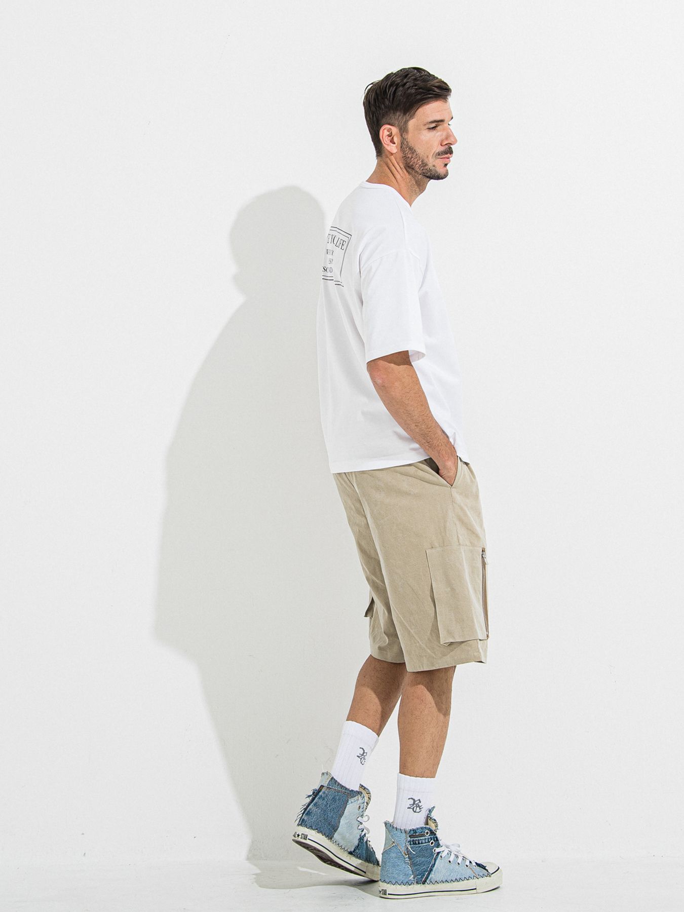 【予約品 】CREW OVER TEE /  クルーオーバーサイズTシャツ / ホワイト