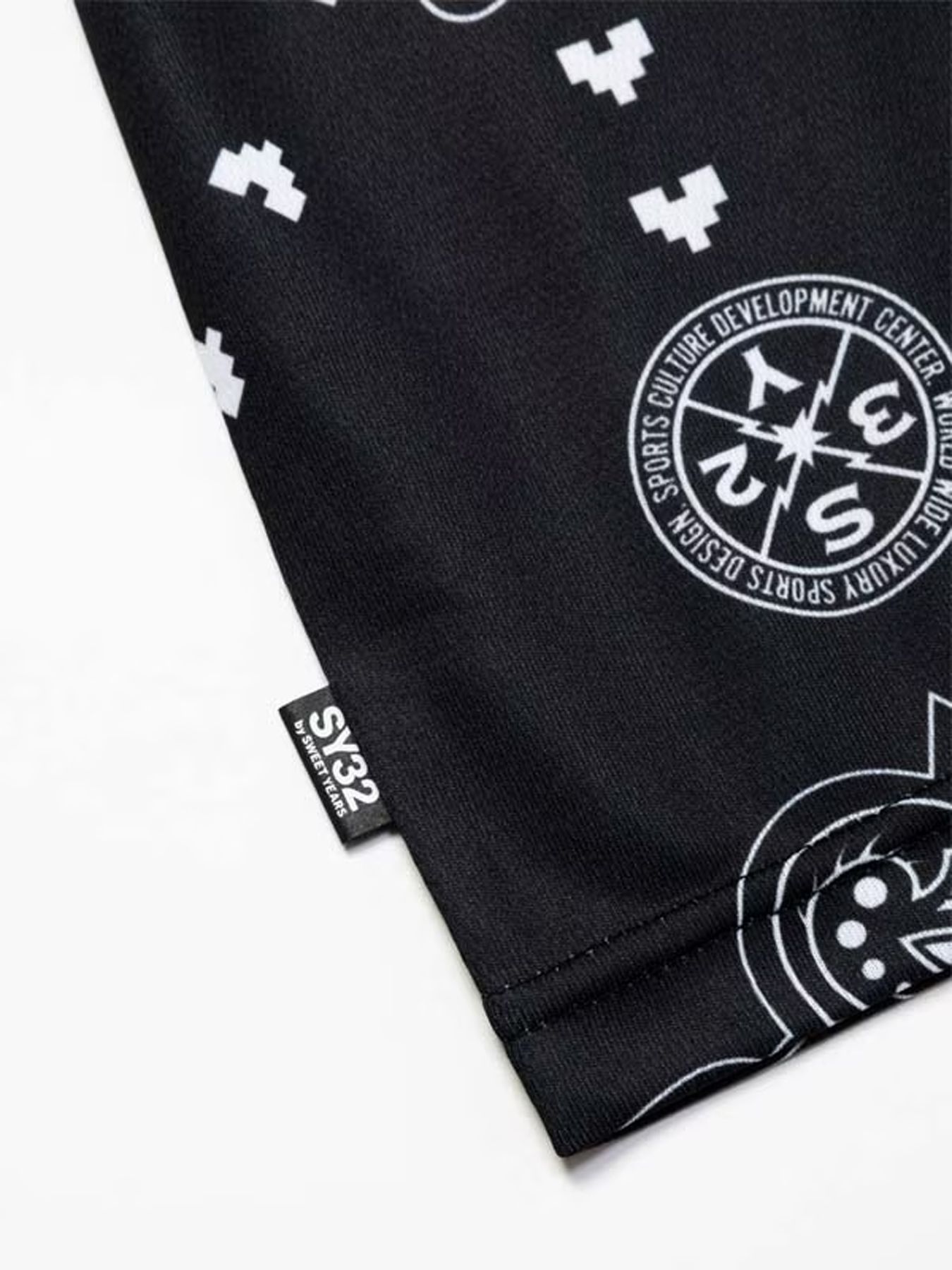 RESORT PAISLEY TEE / リゾート ペイズリー Tシャツ / ブラック【SY32 by SWEET YEARS GOLF】