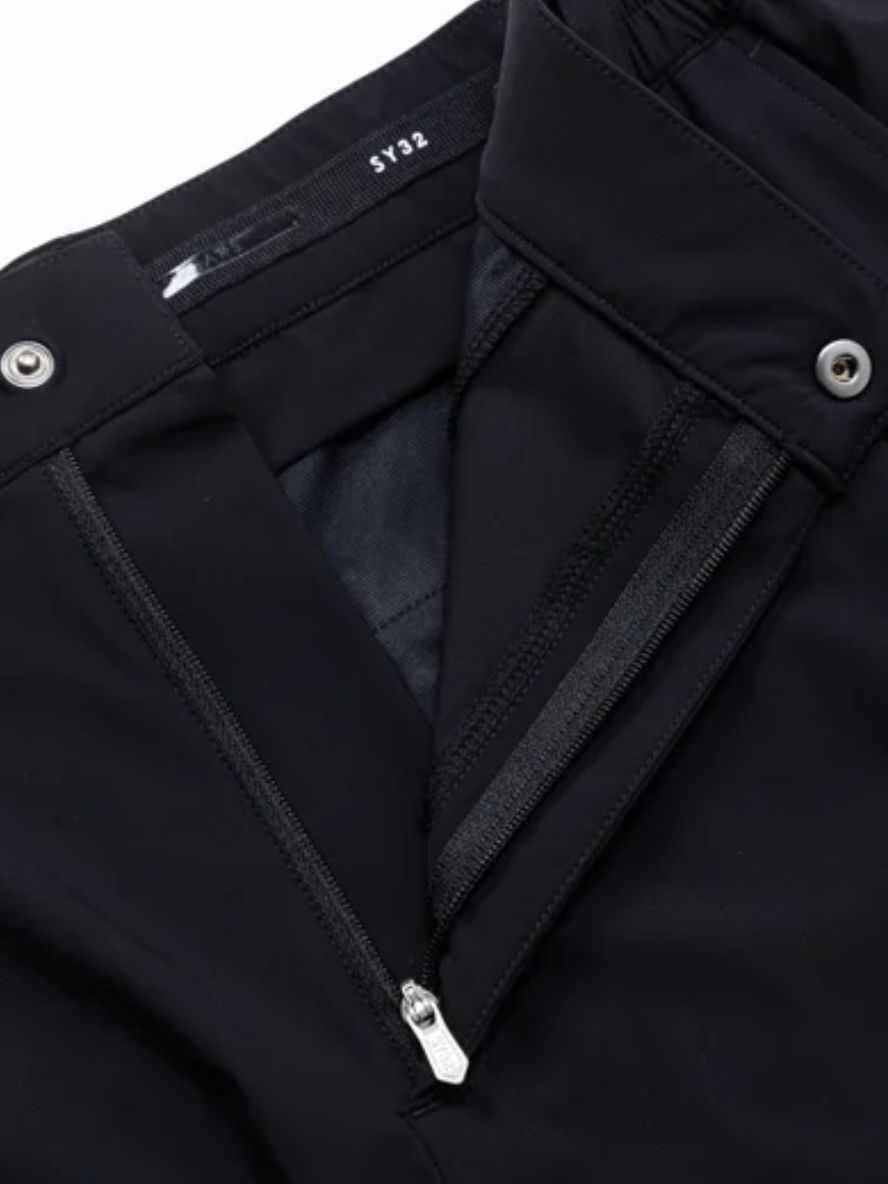 イタリア生地ハイストレットSTRETCH JQ TAPE PANTS / ブラック 【SY32 by SWEET YEARS GOLF】