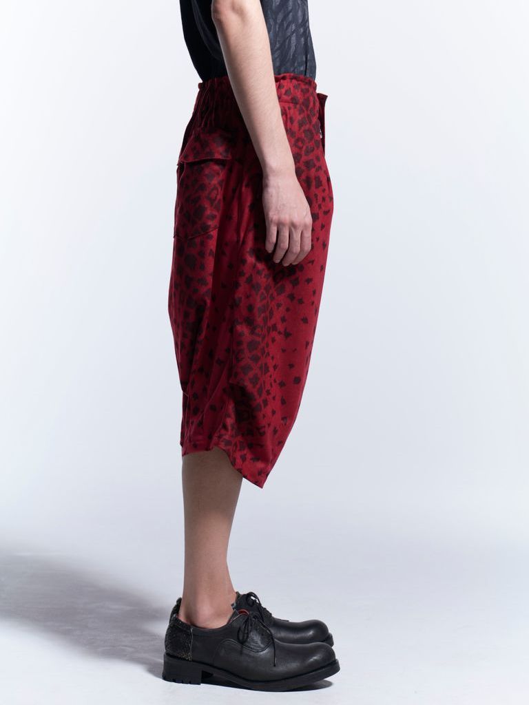 コラボ Saruel Bondage Short Pants / RedLeopard 【BLACK HONEY CHILI COOKIE × kiryuyrik】