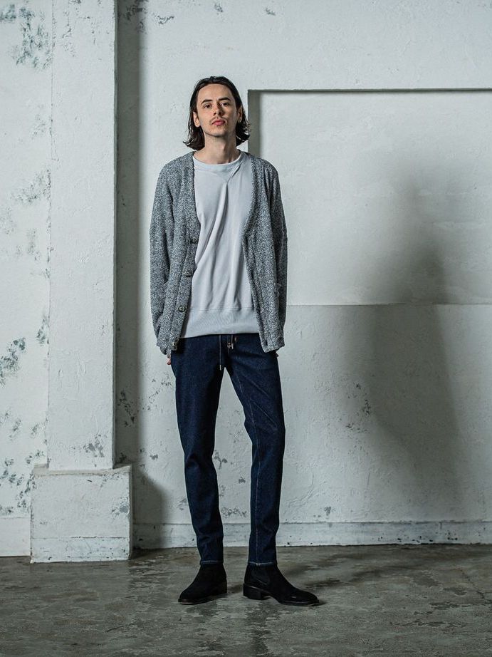 《予約11月17日19時締め》 MICK DENIM JERSEY / ジャージパンツ / インディゴ