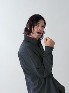 【予約品 5月6日(水) 締切】DRIFT-SHIRTS / ワイドシャツ / チャコール