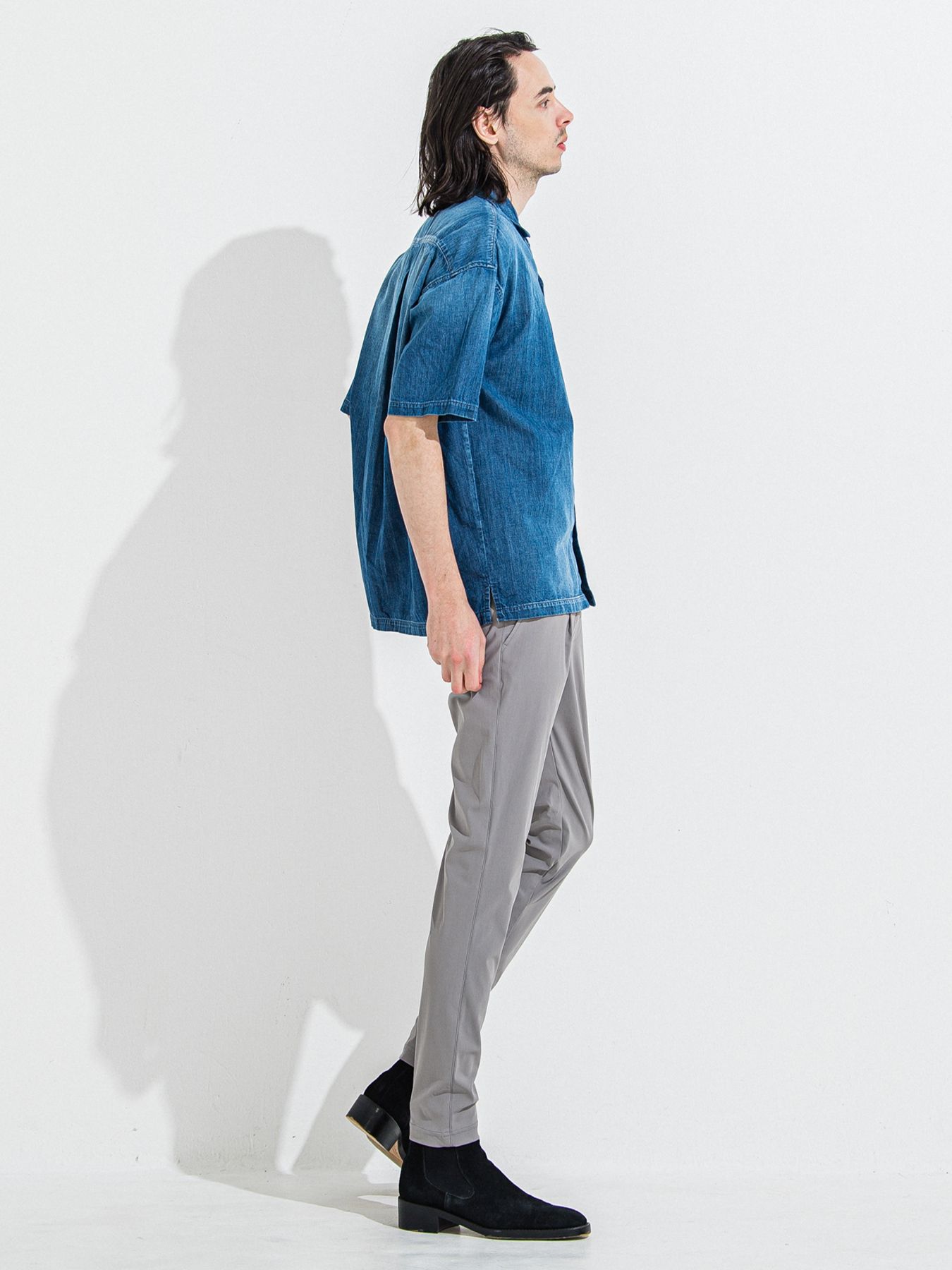 CHRIS EASY TUCK PANTS / クリスイージータックパンツ / グレー