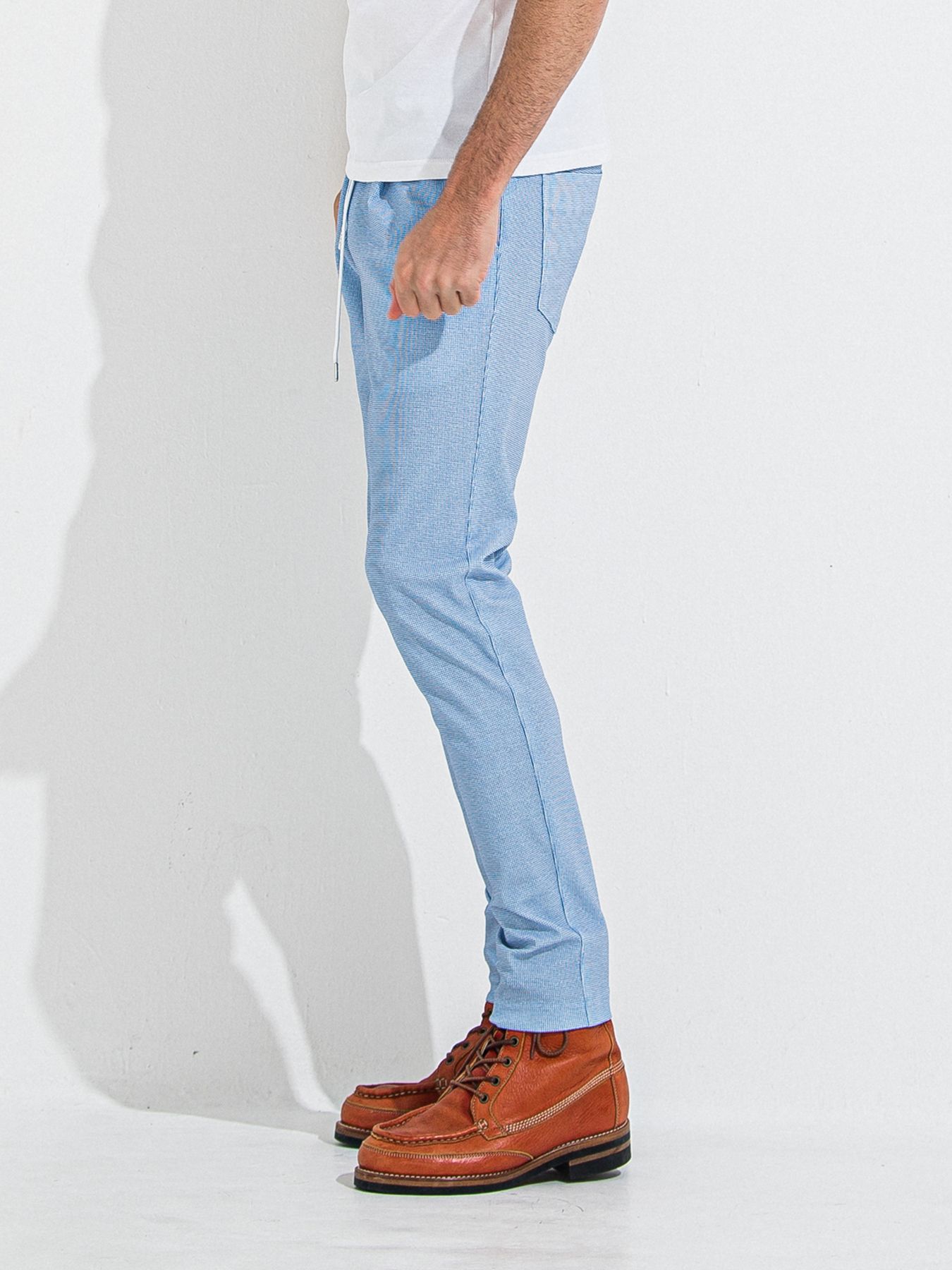 【予約品 】CHRIS EASY TUCK PANTS / クリスイージータックパンツ / チェックサックス