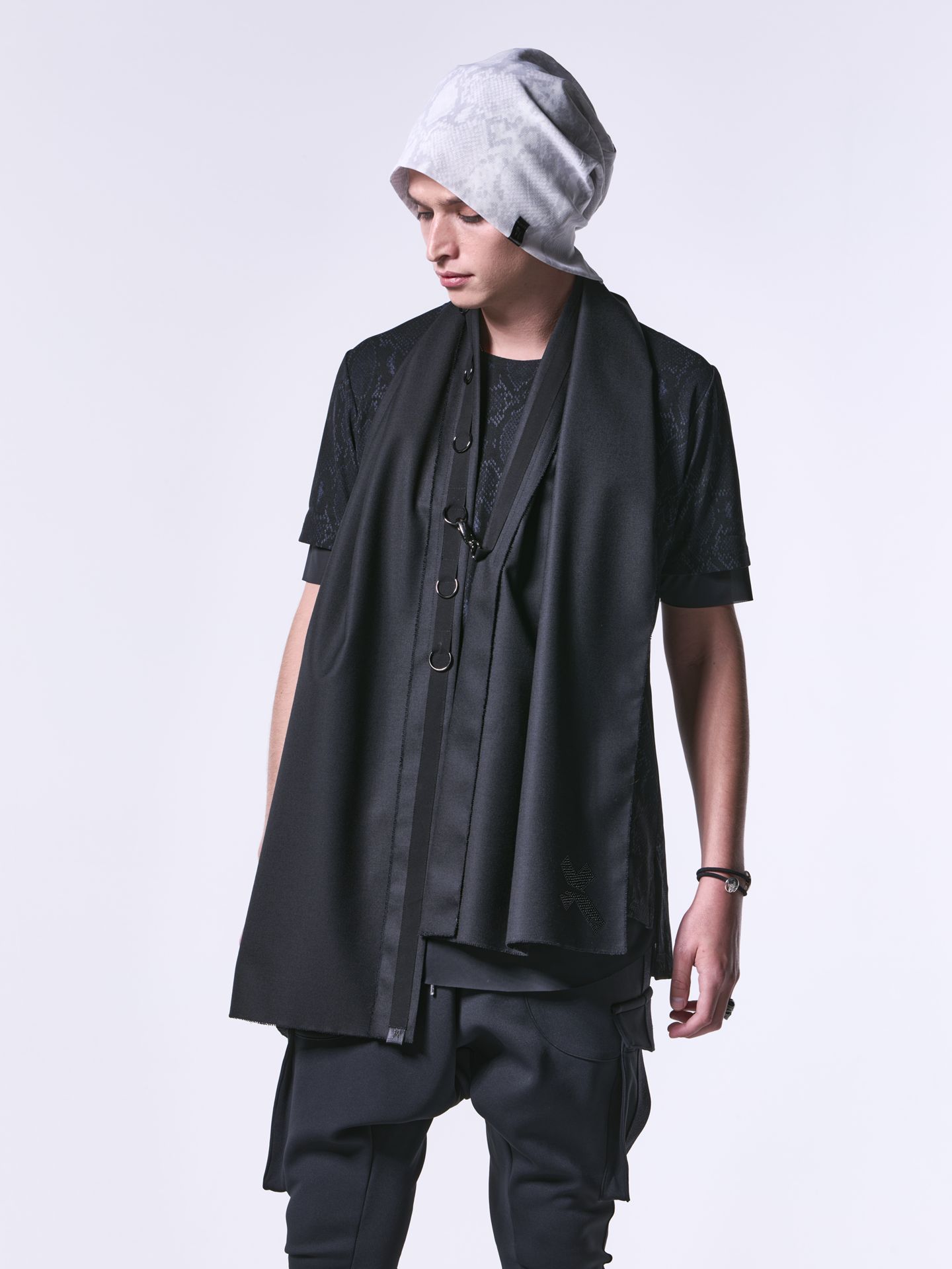 《予約品 》 Cap / ニットキャップ / ホワイトパイソンメッシュ