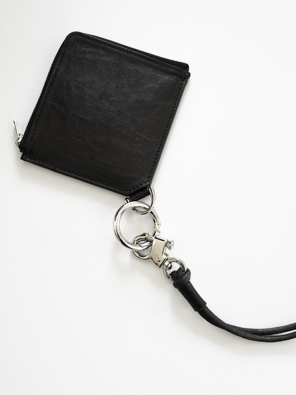 《予約品》 Dyneema® Leather RING L ZIP ウォレット  / ブラック