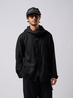 【予約品9月16日 10時締め】 hooded blouson / パーカー / ブラック