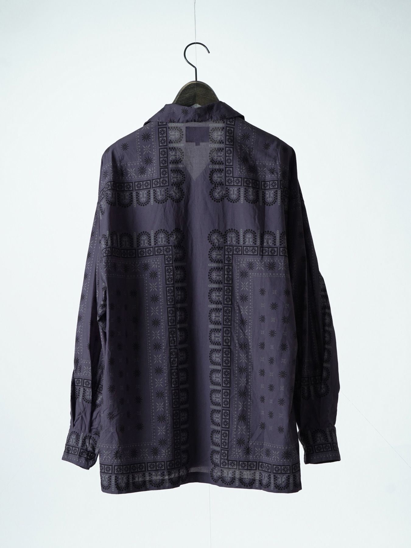 【予約品 2月1日(日) 締切】VINTAGEBANDANA SHIRTS / ヴインテージバンダナ柄 長袖シャツ / パープル