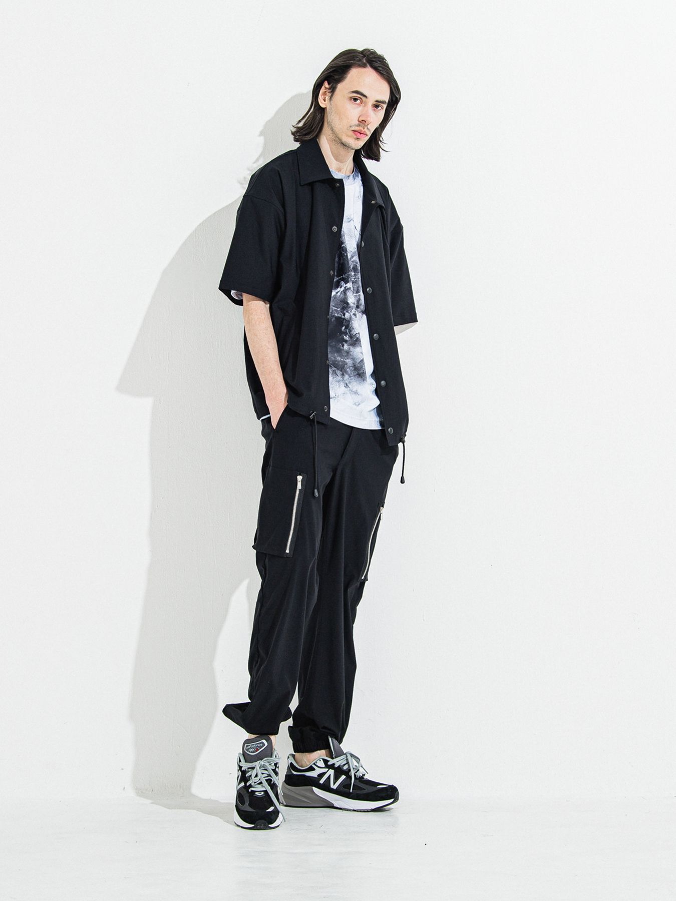 【予約品 】DAVID NYLON CARGO PANTS / デヴィッドナイロンカーゴパンツ / ブラック
