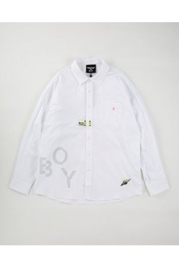 ストレッチブロードシャツ / WHITE 【BOY LONDON】