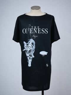 【予約品 4月26日(日) 締切】《犬猫保護活動チャリティー企画》Organic Cotton French Sleeve T / オーガニックコットン フレンチスリーブ Tシャツ / ブラック