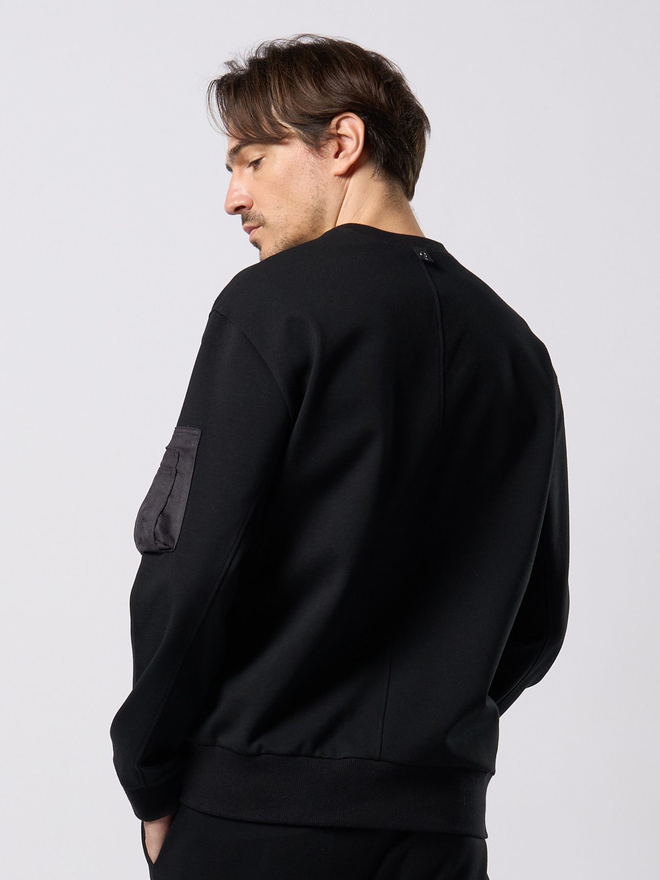 【予約品 9月23日(火) 締切】utility pocket sweatshirt / ユーティリティー ポケット スウェットシャツ / ブラック