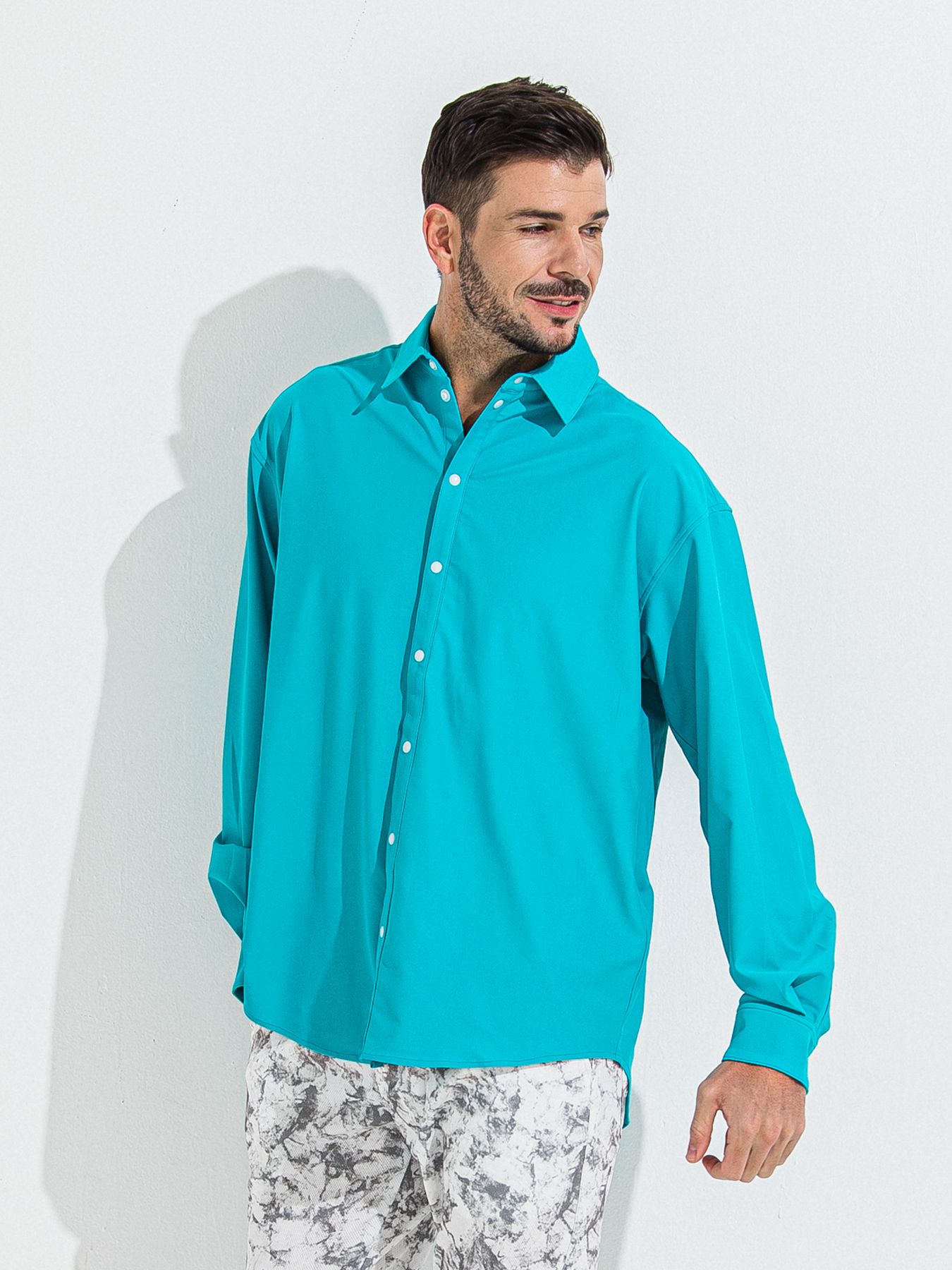 【予約品】RASH JACK SHIRTS / ラッシュガード ジャックシャツ / ターコイズ