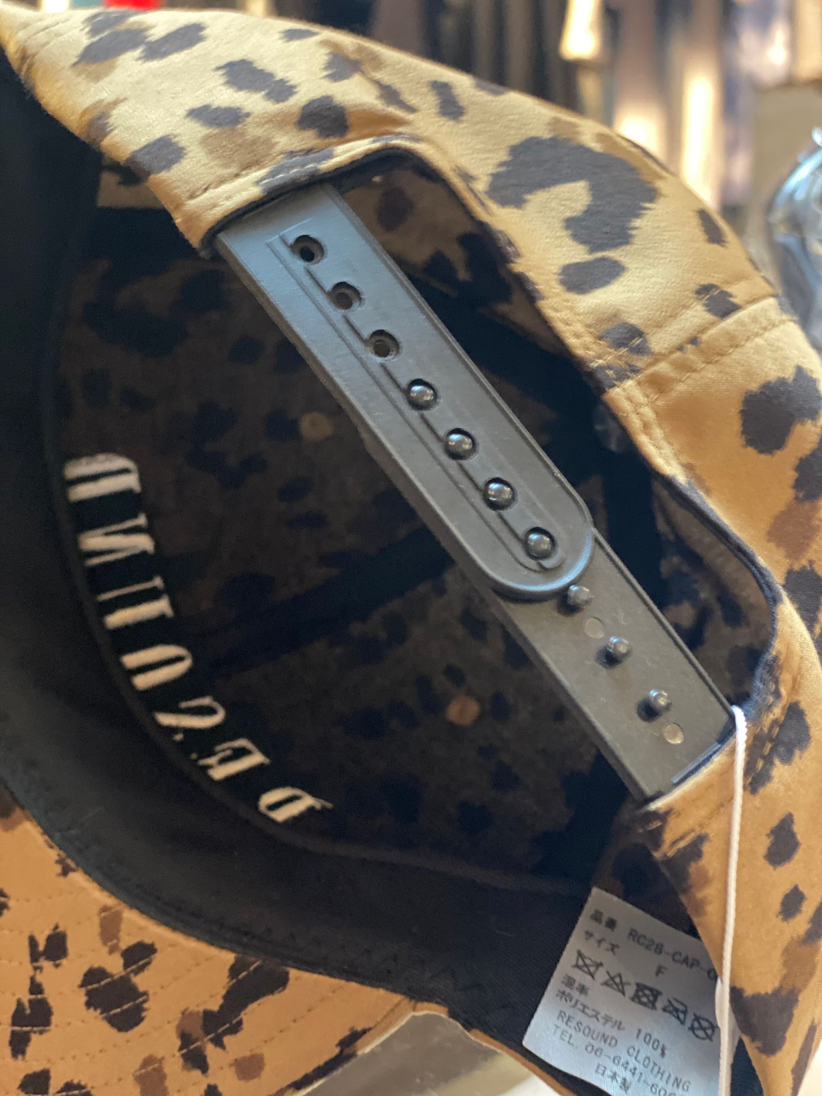 ID BB CAP / ロゴキャップ / レオパード 【RESOUND CLOTHING】