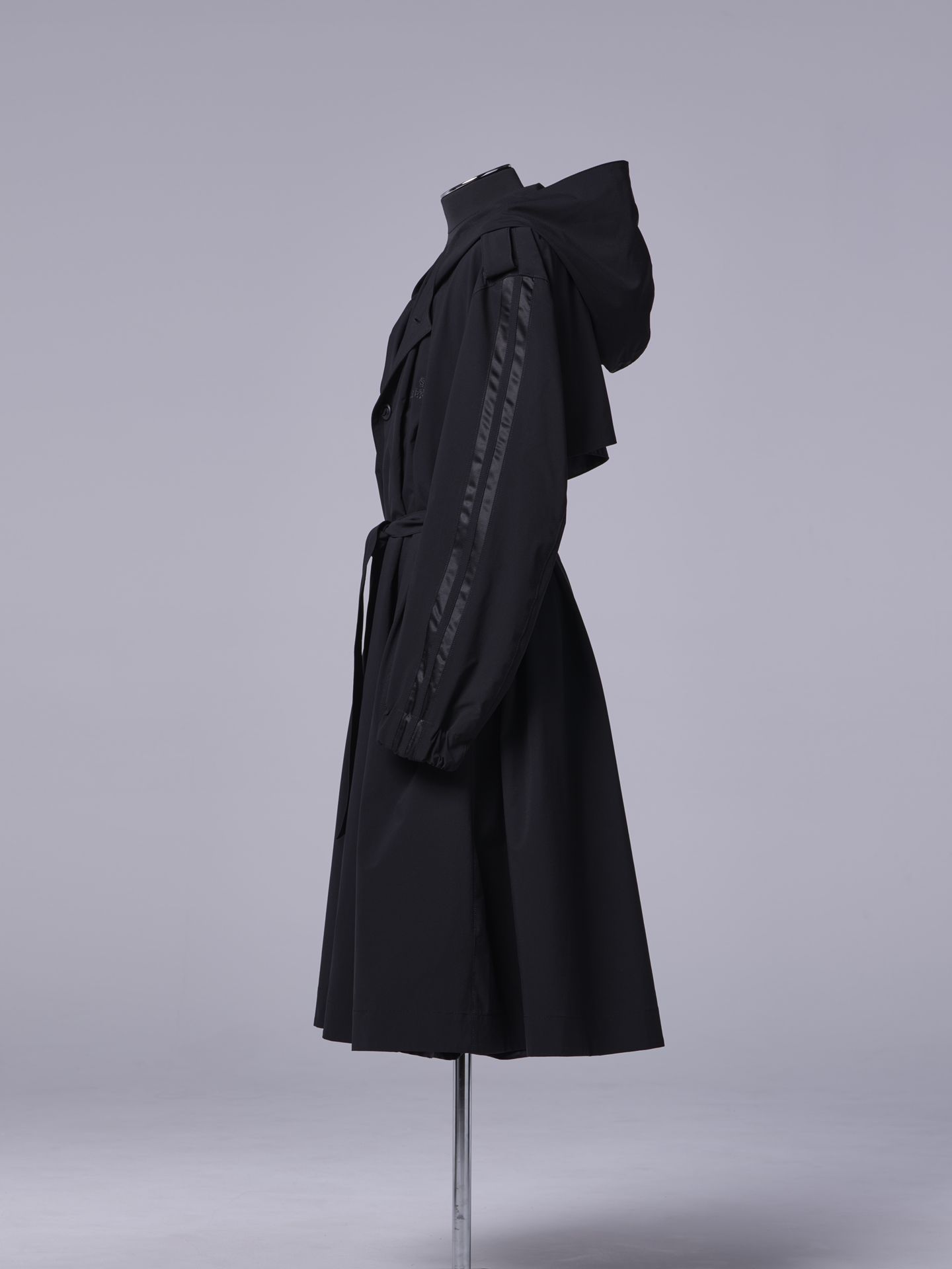 《予約品11月4日 》 LineBigSilhouetteHoodie / フーディーコート / ブラック×ブラックライン