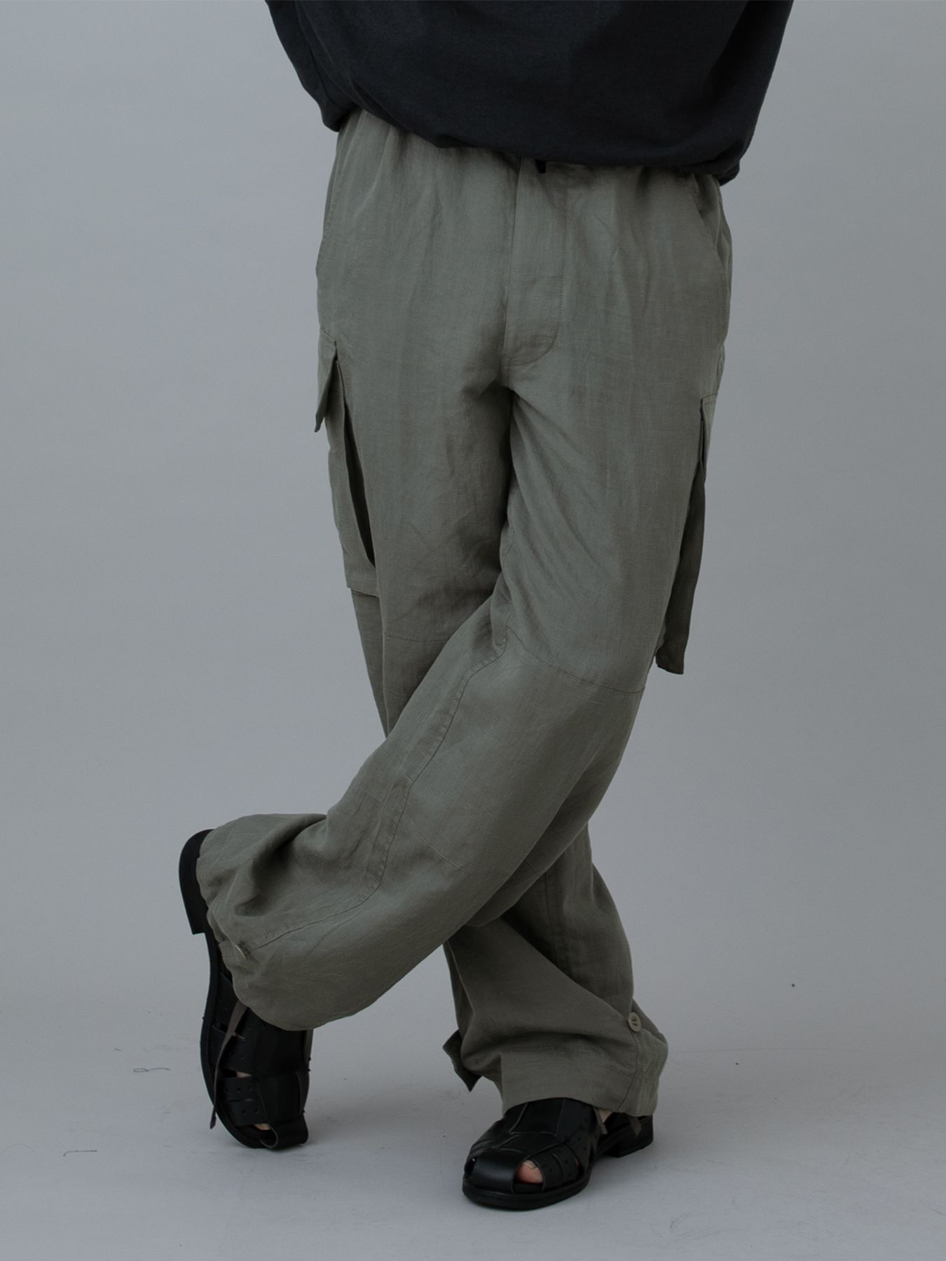 【予約品 10月26日(日) 締切】M47LINENCARGO / ミリタリーカーゴパンツ / moku.GRAY