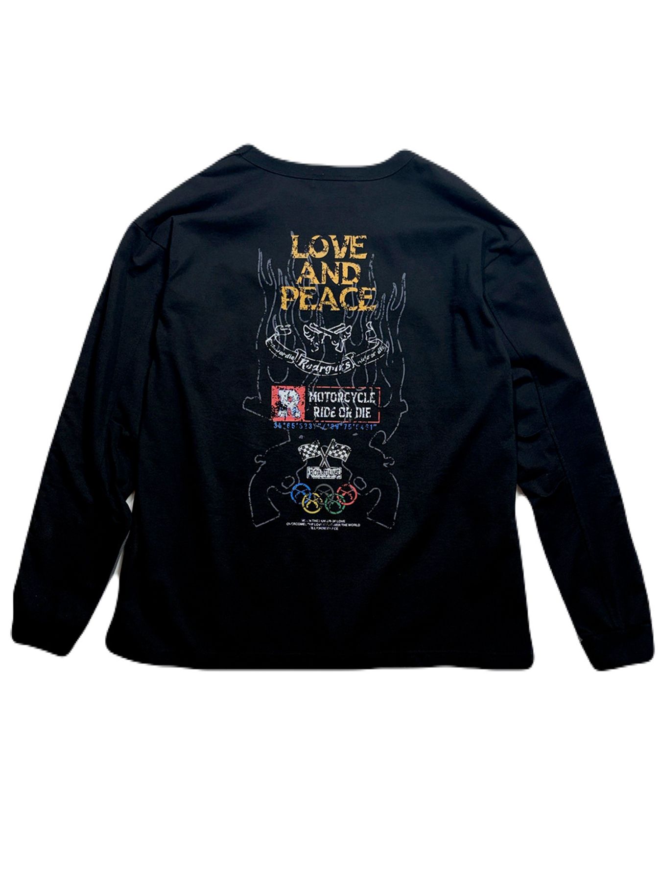 【予約品】INKJET PRINT SWAET / インクジェットプリント スウェット / ブラック