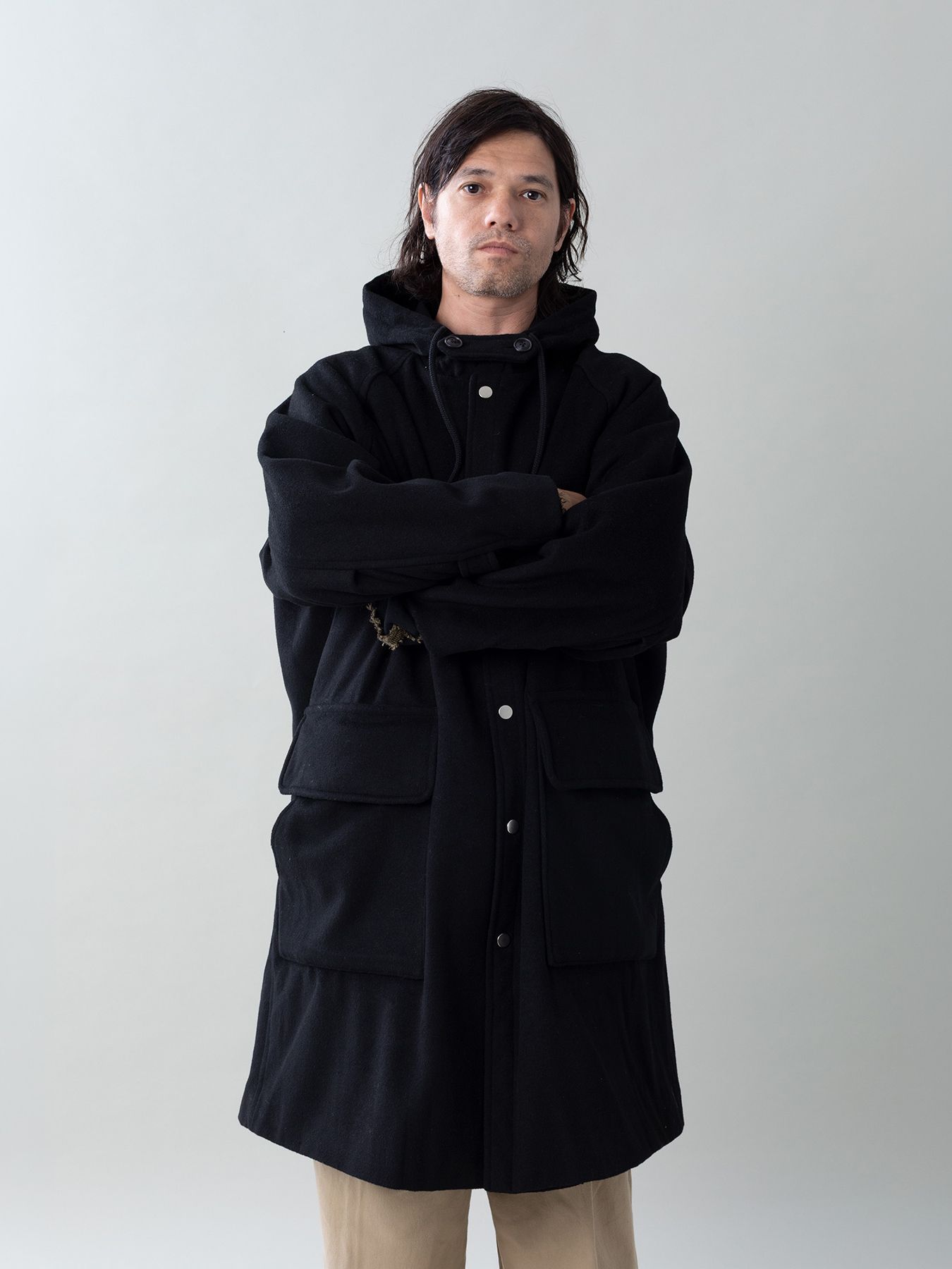 【予約品 5月27日(水) 締切】BURLY-COAT / フードコート / ブラック