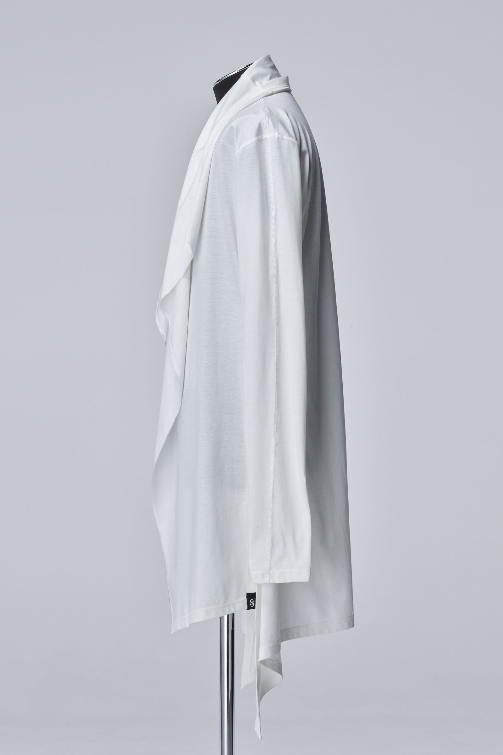 《予約》 Viscose Organic Frill Flare Cardigane  / ホワイト 【THE ONENESS】 11月入荷予定