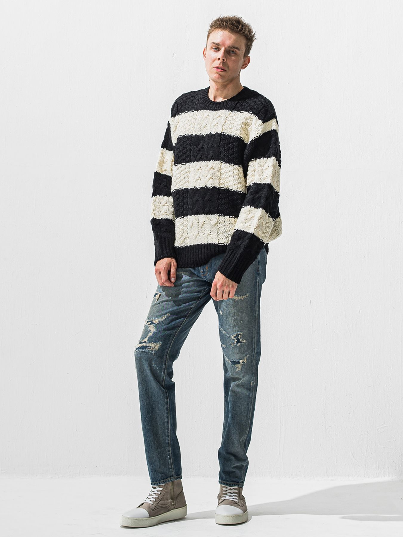 【予約品 9月6日(日) 締切】SCOTT JEANS / ライトオンスヴィンテージジーンズ / インディゴ ユーズド